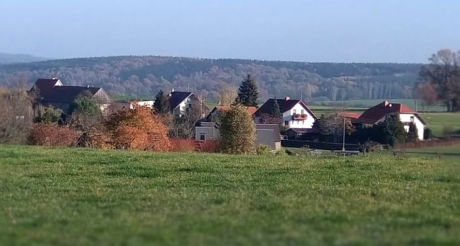 Blick in Obersohland Richtung alte Straße. Blick in Obersohland Richtung alte Straße.